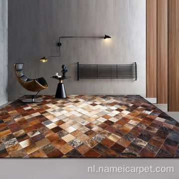 Luxe patchwork koe lederen tapijten tapijten